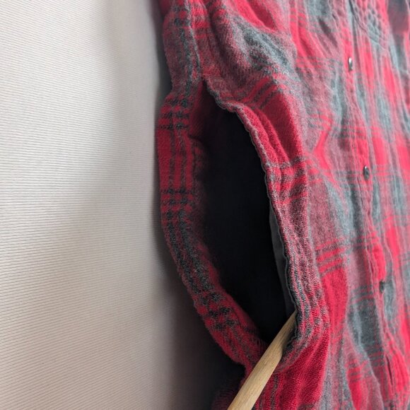 MADEWELL Plaid Flannel Button Down Shirt Women's Tag size S - Picture 9 of 13